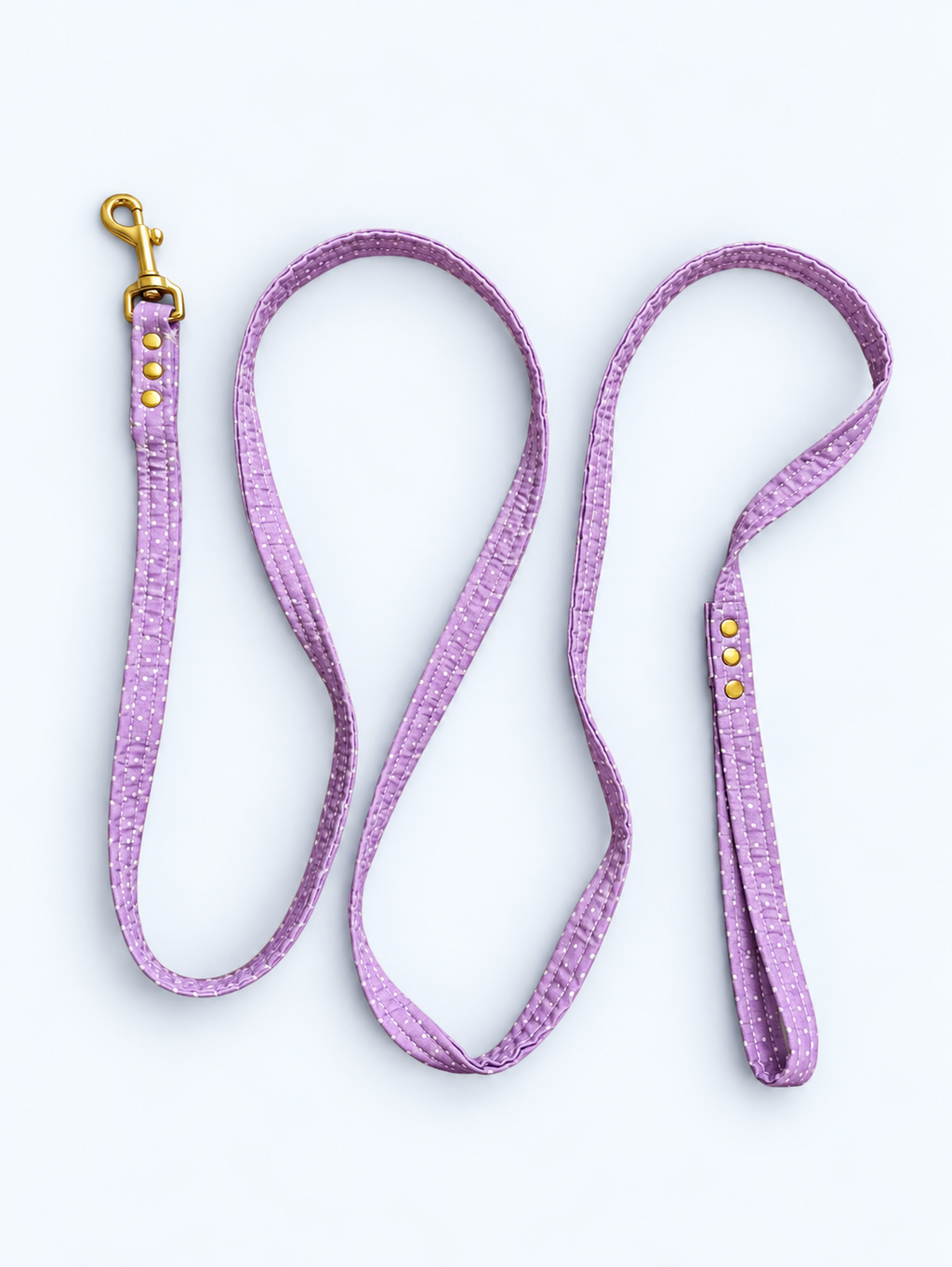 Laisse Lila à pois 💜